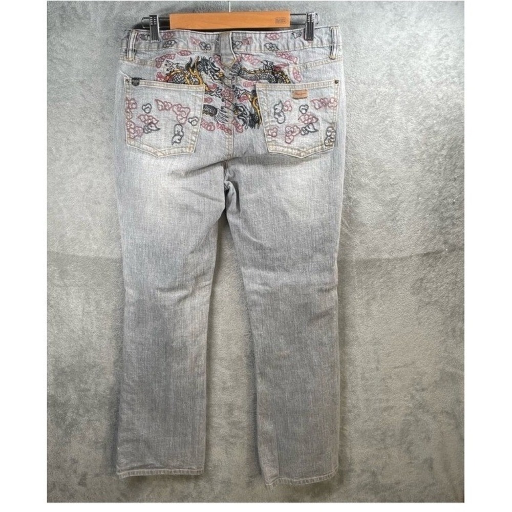 Vintage Pepe Jeans London Dragon Embroidered Jeans Men 33x32 Y2k Grunge Skater